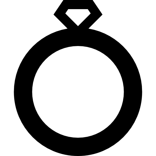 ring Basic Straight Filled icoon