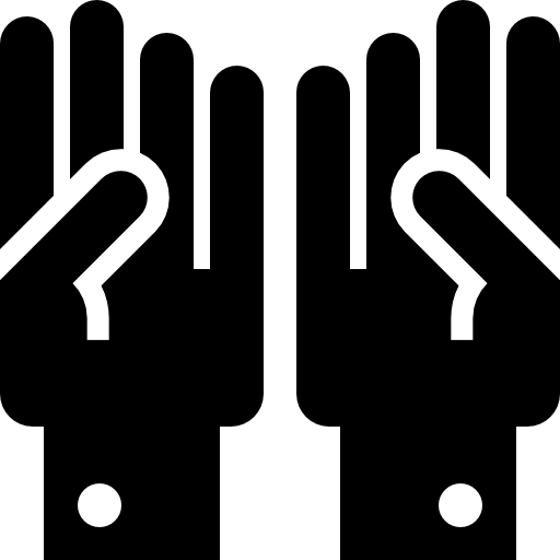 Gloves Basic Straight Filled icon