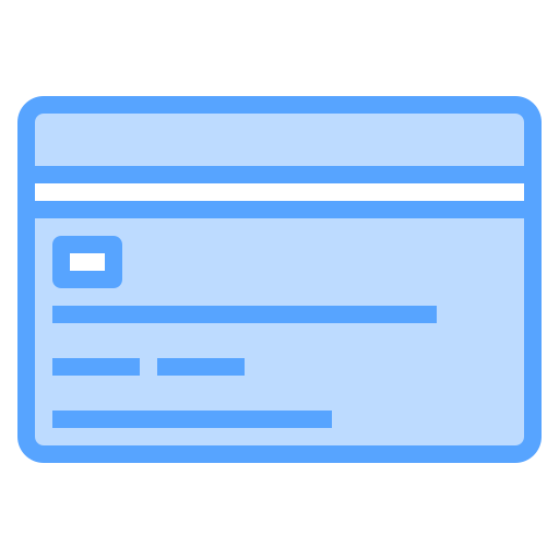 Credit card Catkuro Blue icon