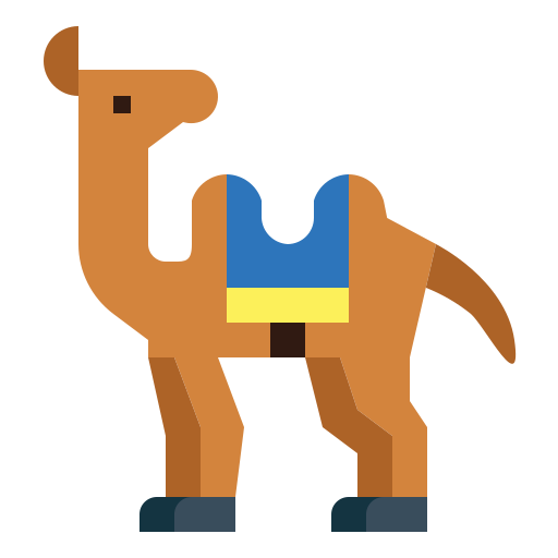 Camel Smalllikeart Flat icon