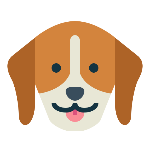 beagle Smalllikeart Flat icon