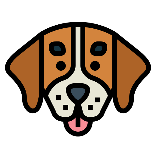 beagle Smalllikeart Lineal Color icono