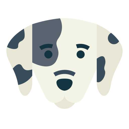 Dalmatian Smalllikeart Flat icon