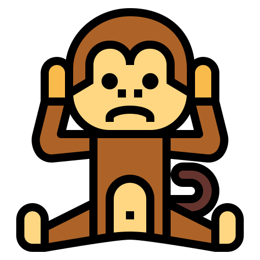 猿 Smalllikeart Lineal Color icon
