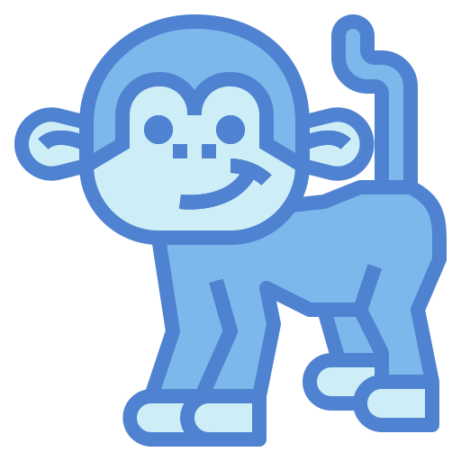 猿 Generic Blue icon