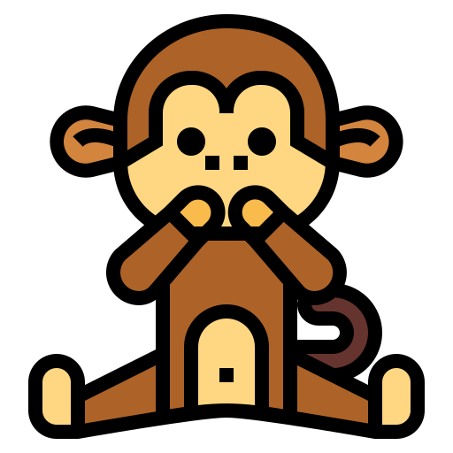 Monkey Smalllikeart Lineal Color icon