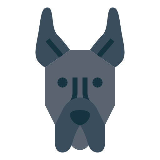 deutsche dogge Smalllikeart Flat icon