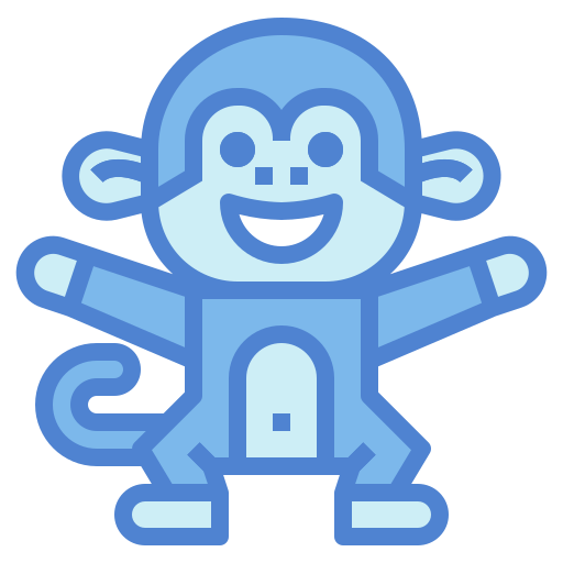 Monkey Generic Blue icon