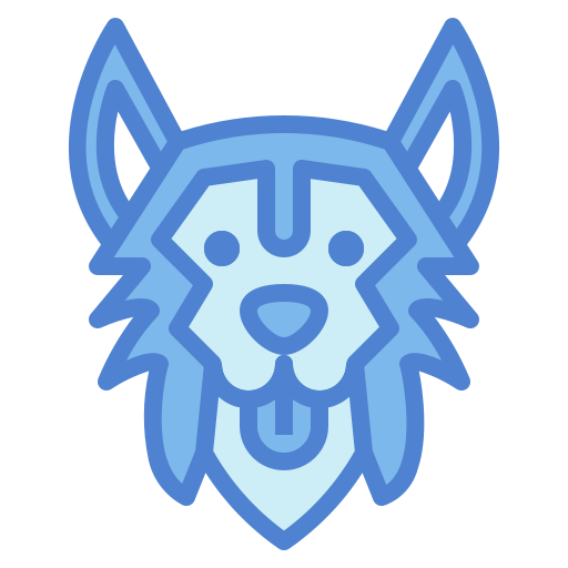 siberische husky Generic Blue icoon