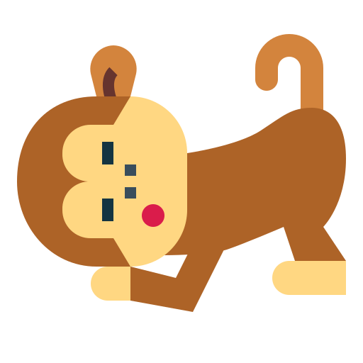 małpa Smalllikeart Flat ikona