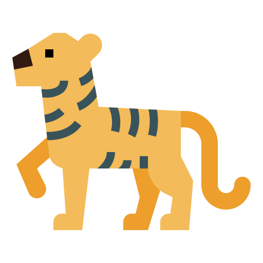 tigre Smalllikeart Flat icono