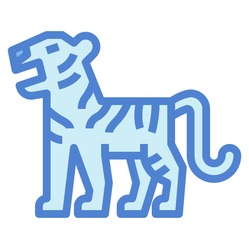 호랑이 Generic Blue icon