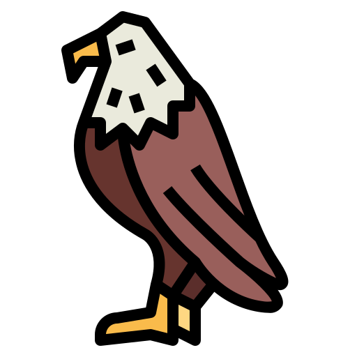 Águila Smalllikeart Lineal Color icono