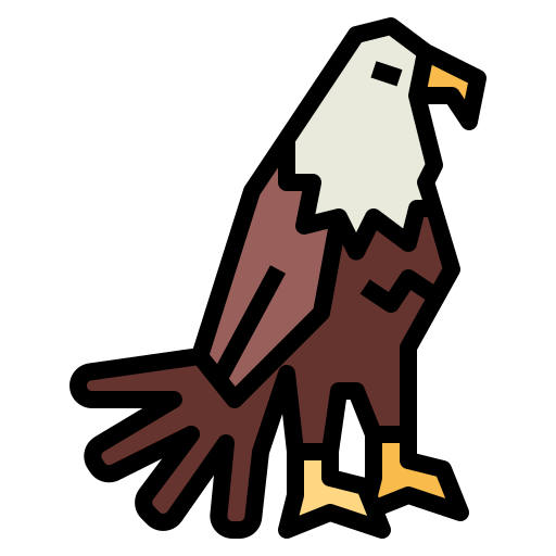 Águila Smalllikeart Lineal Color icono
