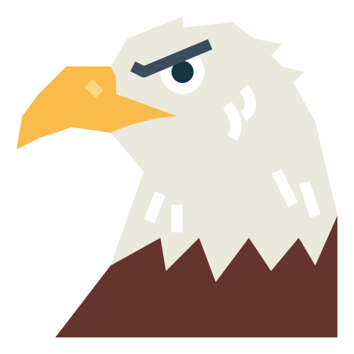 Eagle Smalllikeart Flat icon