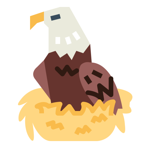 Eagle Smalllikeart Flat icon