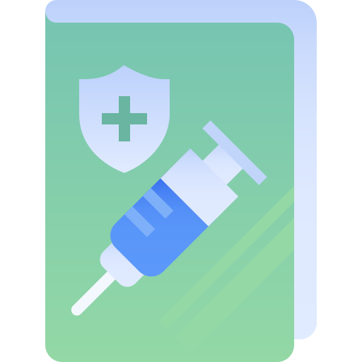 vacunación Pixelmeetup Flat icono