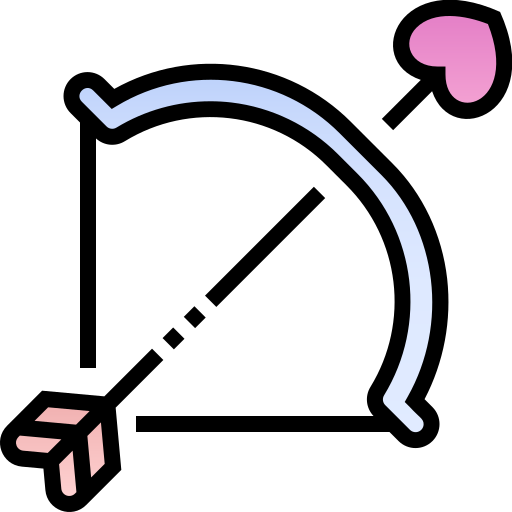 弓と矢 Pixelmeetup Lineal Color icon