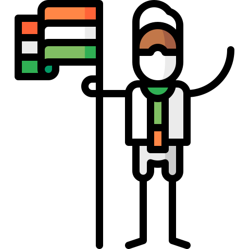 indien Puppet Characters Lineal Color icon