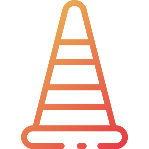 Traffic cone Good Ware Gradient icon