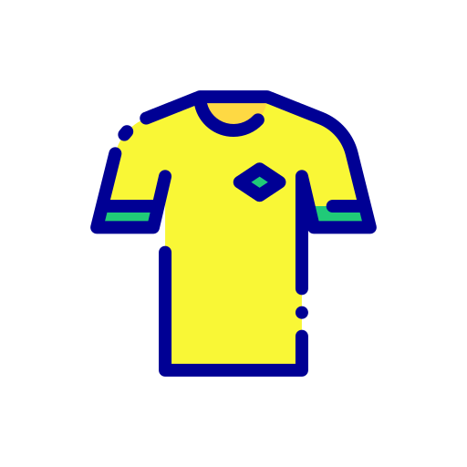 camiseta de fútbol Good Ware Lineal Color icono