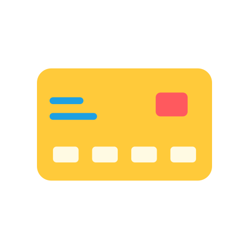 tarjeta de crédito Good Ware Flat icono