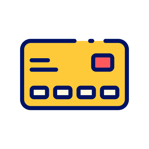 tarjeta de crédito Good Ware Lineal Color icono