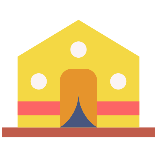 campo de refugiados Good Ware Flat icono