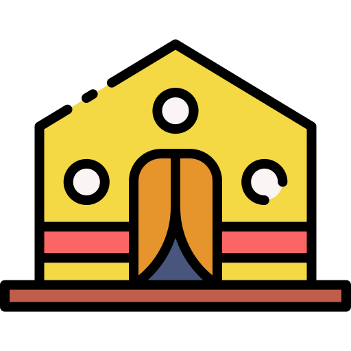 Refugee camp Good Ware Lineal Color icon