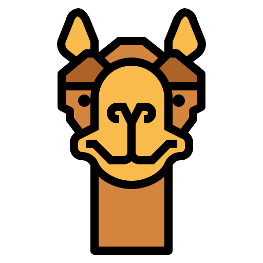 kameel Smalllikeart Lineal Color icoon