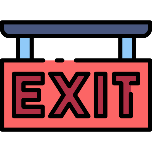 Exit Good Ware Lineal Color icon