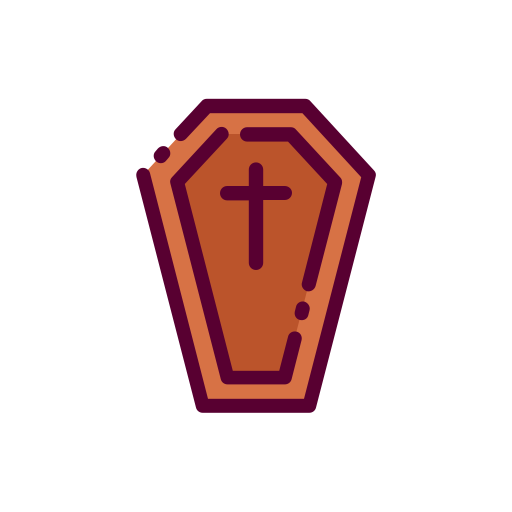 Coffin Good Ware Lineal Color icon
