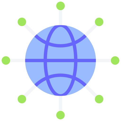 red de distribución Good Ware Flat icono