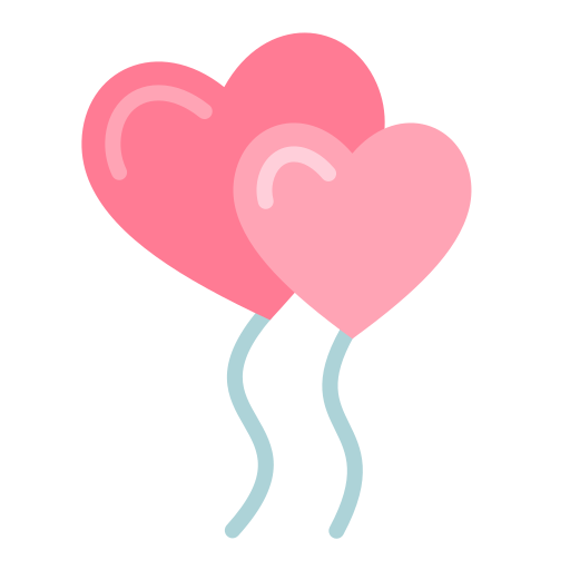 Balloon hearts Good Ware Flat icon