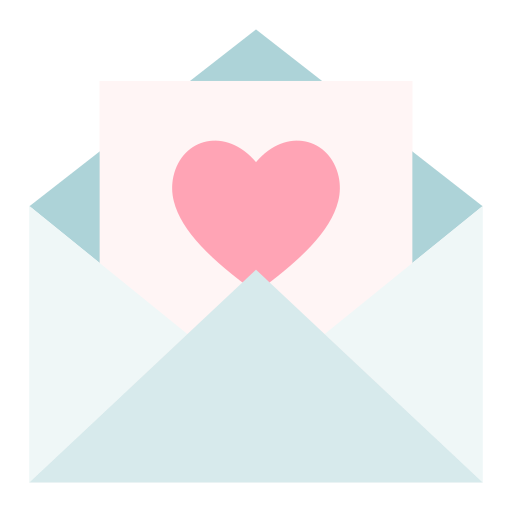 carta de amor Good Ware Flat icono
