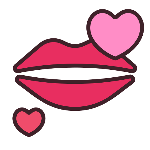 beso Generic Outline Color icono