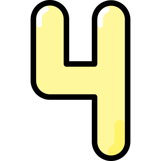 cuatro Generic Outline Color icono