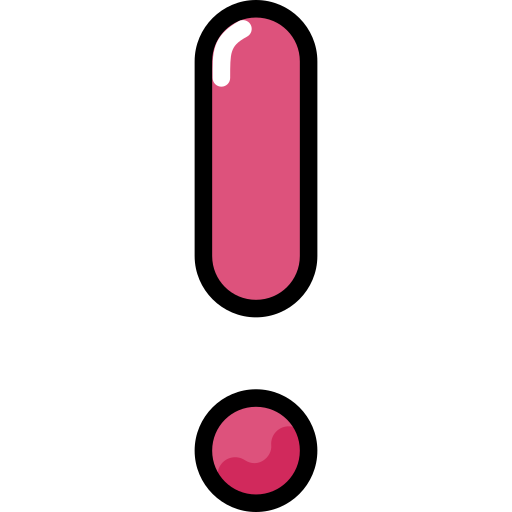 exclamation Generic Outline Color Icône