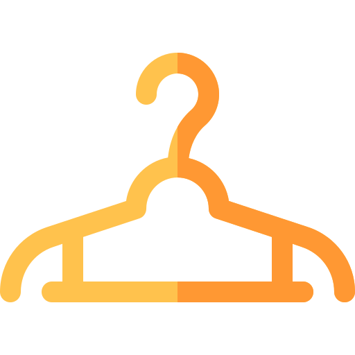 Cloth hanger Basic Rounded Flat icon