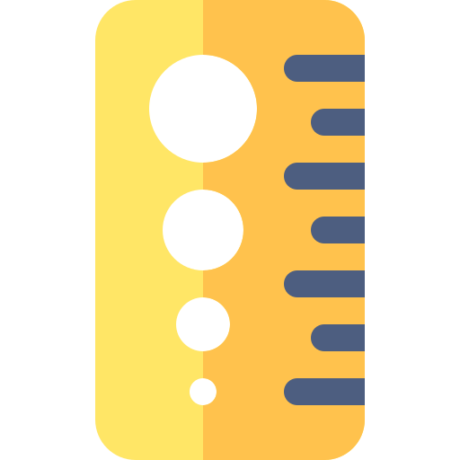 ルーラー Basic Rounded Flat icon