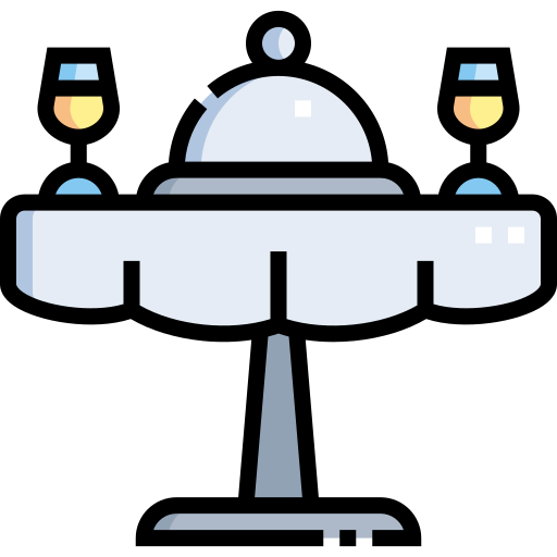 mesa del comedor Detailed Straight Lineal color icono