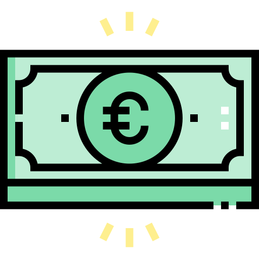 お金 Detailed Straight Lineal color icon