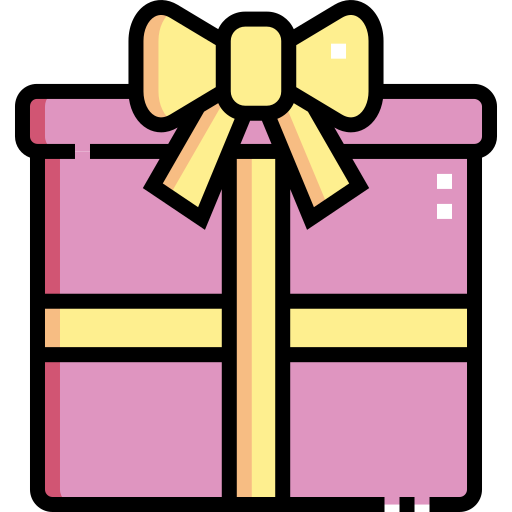 caja de regalo Detailed Straight Lineal color icono
