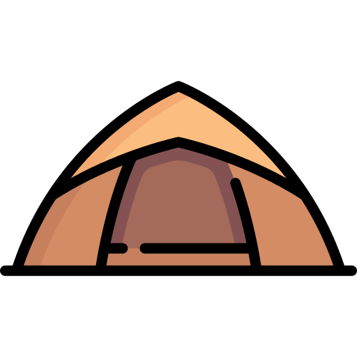 Tent Special Lineal color icon