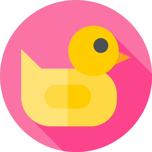 Rubber duck Flat Circular Flat icon