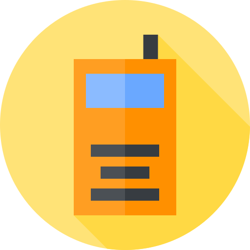 walkie talkie Flat Circular Flat icon