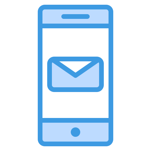 Phone message Generic Blue icon