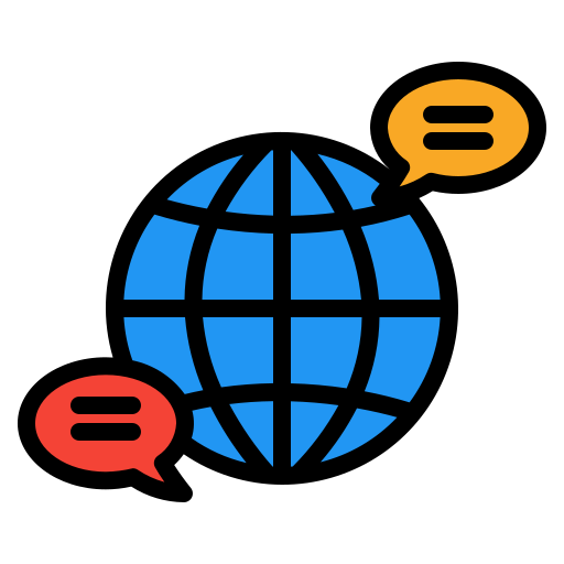 グローバルコミュニケーション Generic Outline Color icon