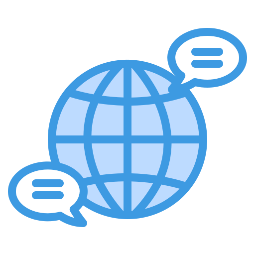 comunicazione globale Generic Blue icona