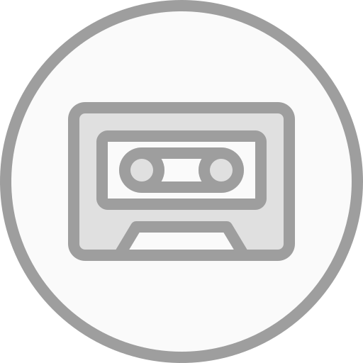 cassette Generic Grey Icône